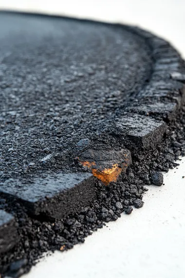 a real curve Asphalt road isolate on white for dicut --s 400
