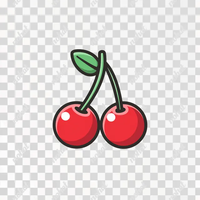 PNG Minimalistic Slot Machine Cherries Icon