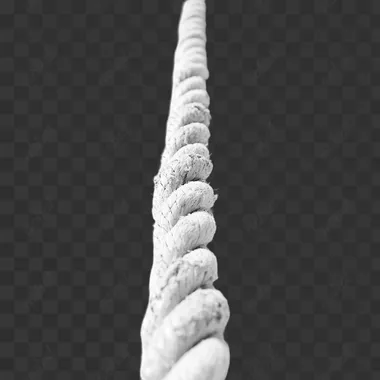 a straight rope on the white ground