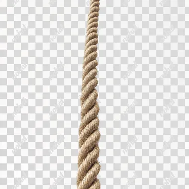 a straight rope on the white ground