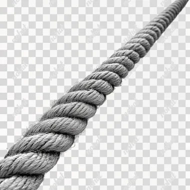 a straight rope on the white ground