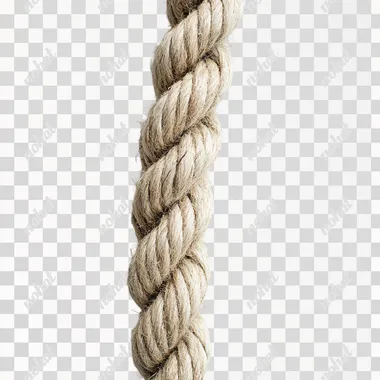 a straight rope on the white ground