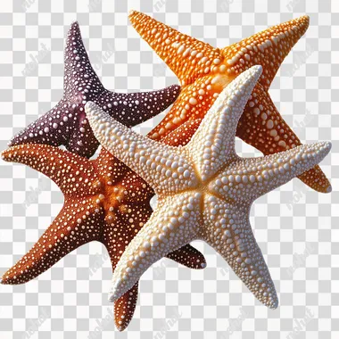 starfish on a white background --s 250