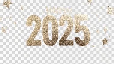 Beautiful 2025 Happy New Year banner background with huge "2025" in middle of the design, glitter    12u4o8p
