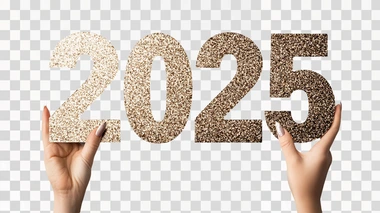 Beautiful 2025 Happy New Year banner background with huge "2025" in middle of the design, glitter    12u4o8p