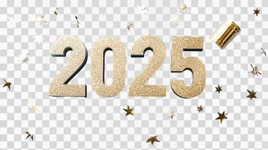 Beautiful 2025 Happy New Year banner background with huge "2025" in middle of the design, glitter    12u4o8p