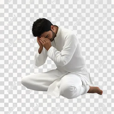 a Hindu indian young man wearing white kurta and white pyjama, setting, full body view, weeping,3d, white background, animated image,50k quality, hd high details, ultra HD --s 50