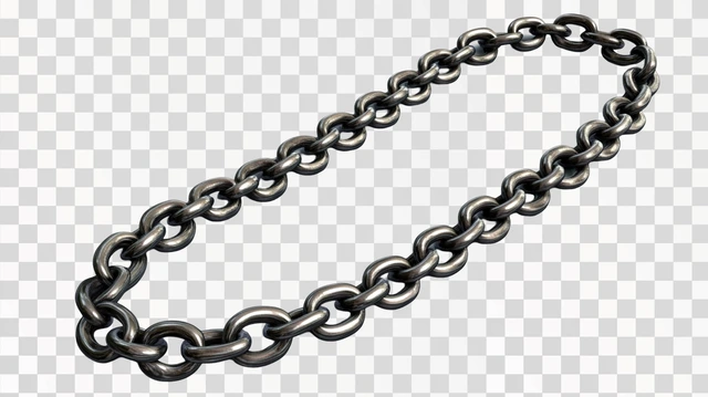 chain isolated on white 3d illustration render —ar 16:9 —sre