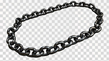 chain isolated on white 3d illustration render