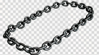 chain isolated on white 3d illustration render