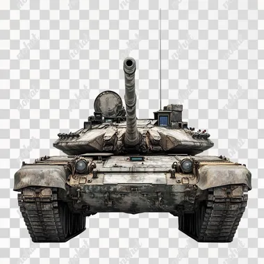 3d render of a army tank, white background