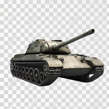 3d render of a army tank, white background