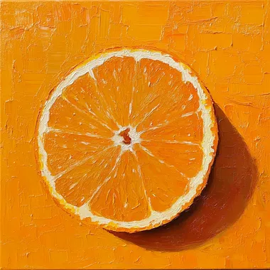 orange on orange background