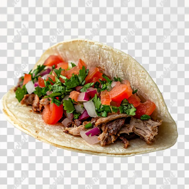 Straightforward Taco: A Simple Front View Delight