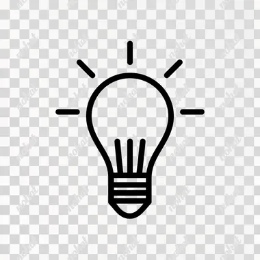 A light off icon, black lines on a white background, simple lines, illustration, vector illustration
