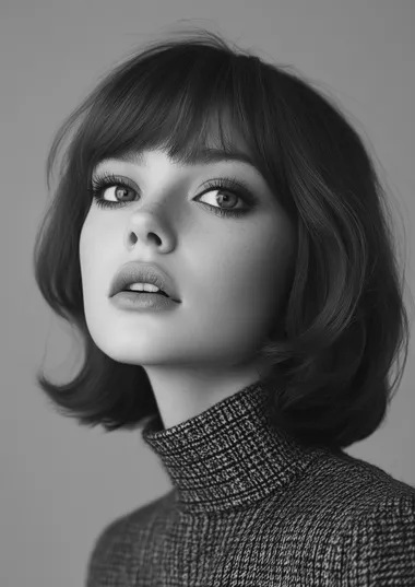 professional photoshoot, Swinging London 60s mod fashion, strong visual flow, style of David Bailey and Terence Donovan