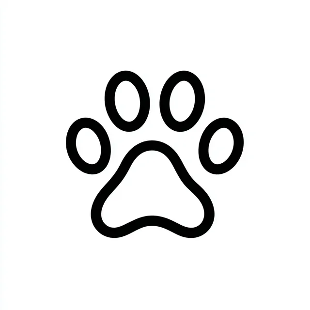 Simple Dog Paw Icon