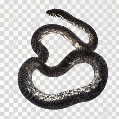 snake, white background