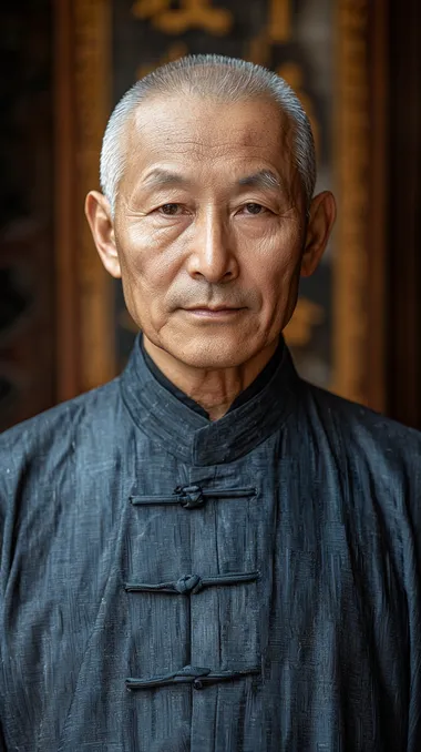 China middle-aged man, facing the camera, light-colored clothes, ancient Chinese background, Half Body shot::5 , Yard, realistic,   --s 250