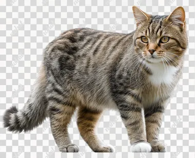 Handheld camera: tabby cat with transparent background  rofile ygyjl48