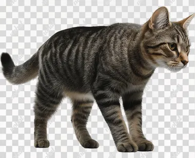 Handheld camera: tabby cat with transparent background  rofile ygyjl48