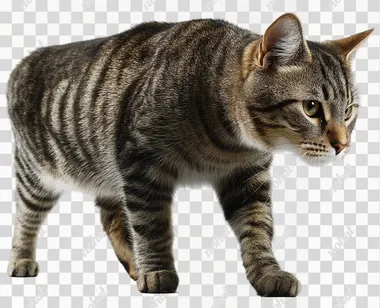 Handheld camera: tabby cat with transparent background  rofile ygyjl48