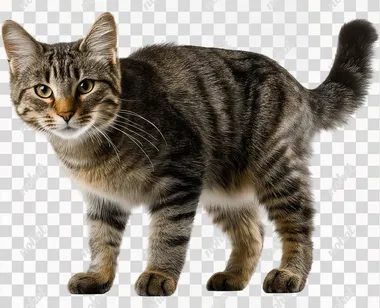 Handheld camera: tabby cat with transparent background  rofile ygyjl48
