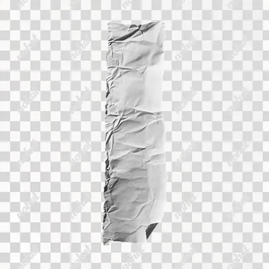 white strip of paper against a black background