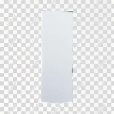 white strip of paper against a black background