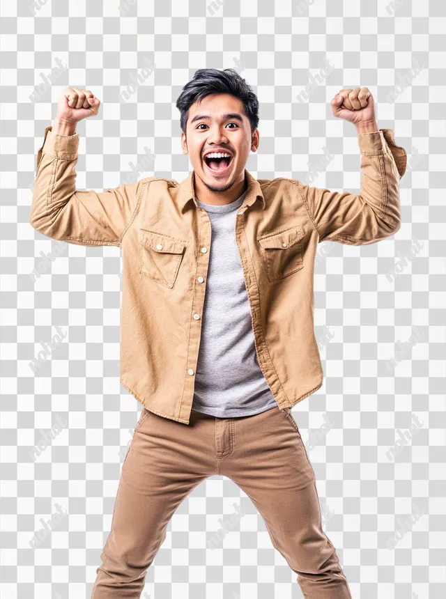 Joyful Gen Z Celebration: A Playful Hooray Moment