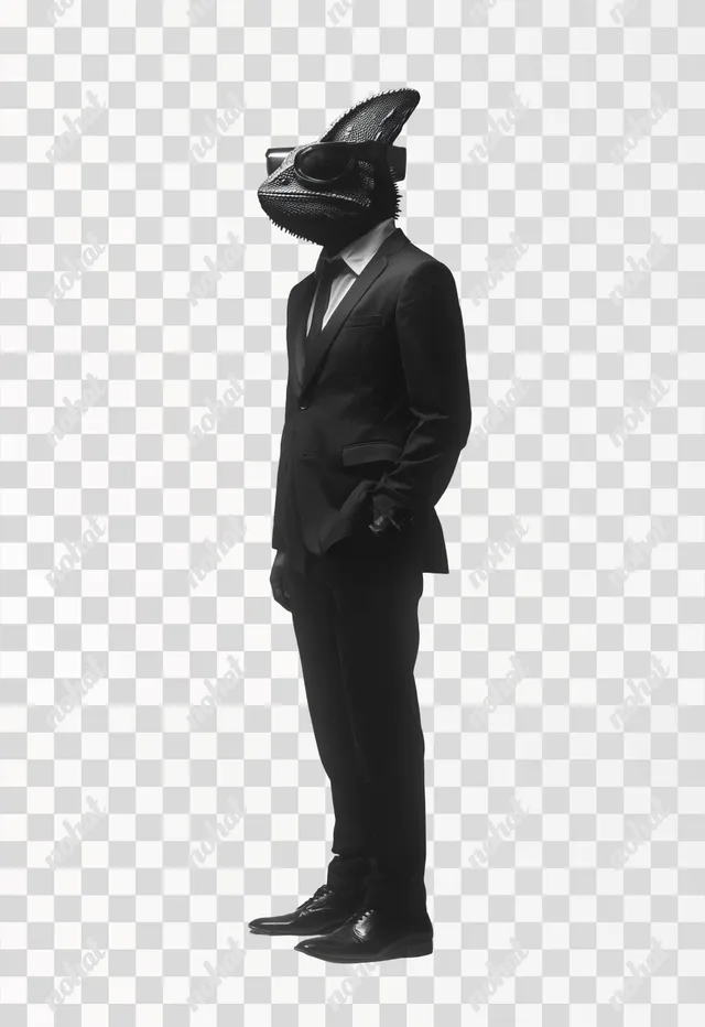 PNG Corporate Chameleon: A Unique Silhouette Concept