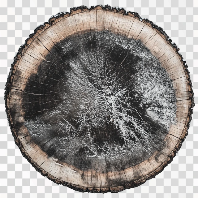 Create a high quality photo with a full circular cut of a la