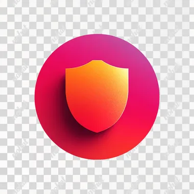 A modern, clean, and highly visible icon that represents security guard services. Event security services. Round icon with vibrant color --raw rofile hj67a1y