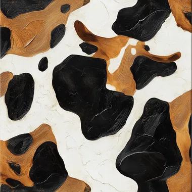 Cow skin shape pattern, without shadow