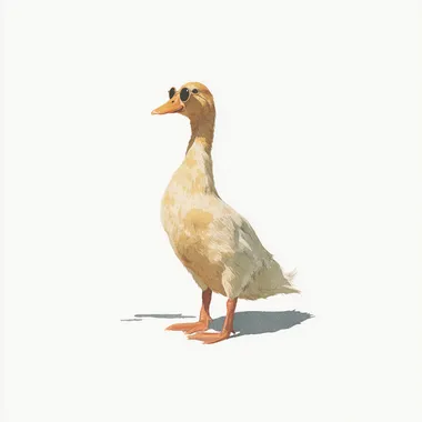 cute watercolor of a baby duck with sunglasses, white plane background --s 250  uuon9xh