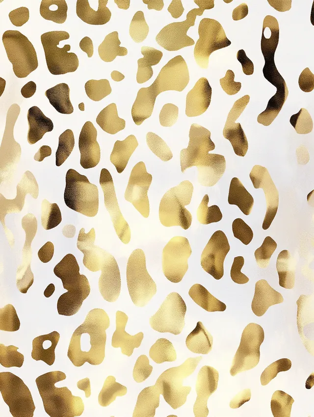 Beautiful Gold Foil Leopard Print for Stylish Home Decor Background