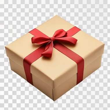 High-definition gift box image, e-commerce image, no background, white background, a gift box  --s 250