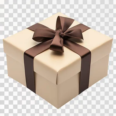 High-definition gift box image, e-commerce image, no background, white background, a gift box  --s 250