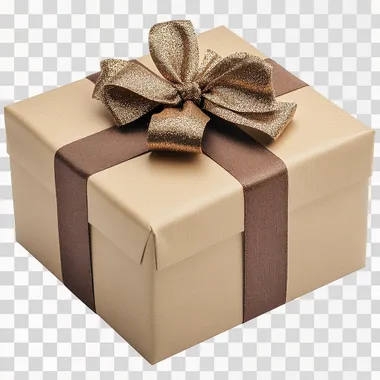 High-definition gift box image, e-commerce image, no background, white background, a gift box  --s 250