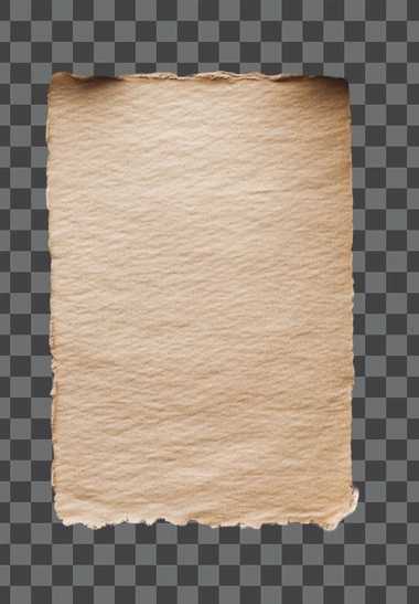A piece of vintage kraft paper, top view