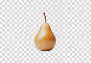 a close up photo of a pear isolated on a white background pear generative ai  --s 250  djixxdg