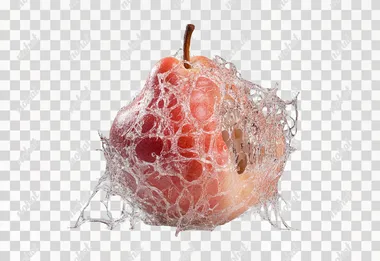 a close up photo of a pear isolated on a white background pear generative ai  --s 250  djixxdg