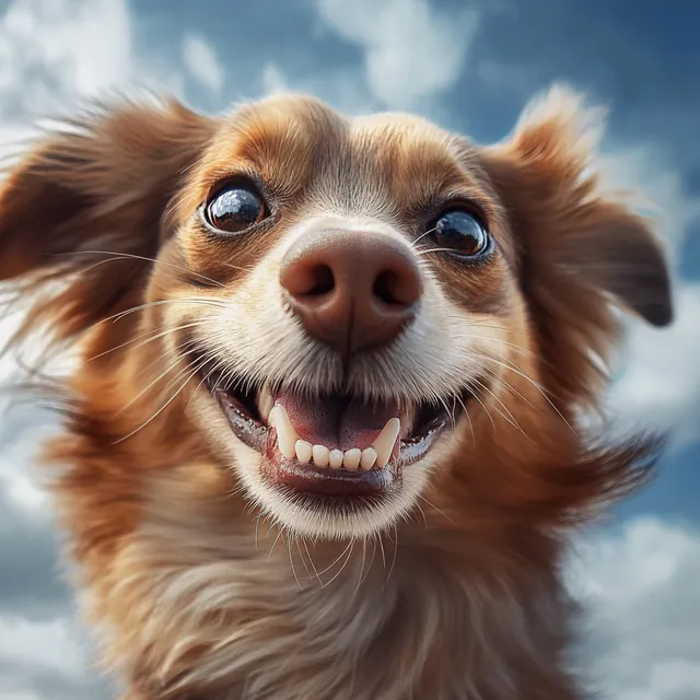 Realistic Dog Smiling: A Memes-Inspired Delight