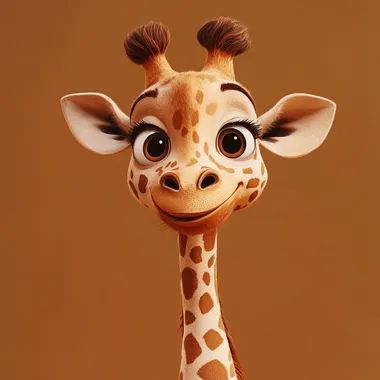 Funny giraffe, Pixar style