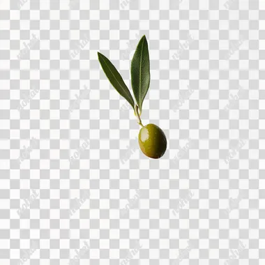 a super detailed photograph of a thumb and index finger holding an olive with an olive leaf against a white background