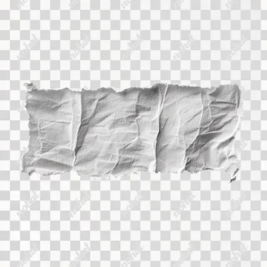 "Create a high-resolution image of a torn piece of paper with uneven, jagged edges on both sides. The paper should be white and textured with slightly rough edges, as if it was ripped by hand. The background should be plain black to highlight the contrast of the paper rip. The lighting should emphasize the texture of the paper, showing subtle shadows along the ripped edges.