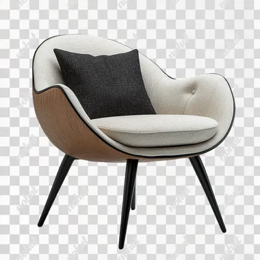realistic picture of a chair, white background, 4K --s 750