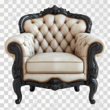 realistic picture of a chair, white background, 4K --s 750