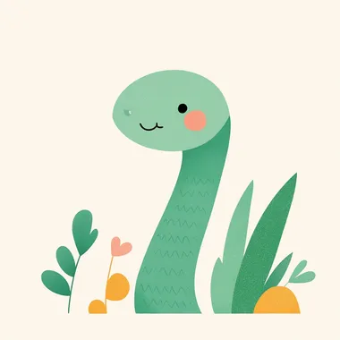 A clean and minimalistic illustration of a cute snake,The background is entirely white, left side blank for text. hd quality, illustration style, flat colors, smooth shading,  gng28xj