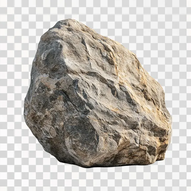Isolated Dolomites Rock on a White Canvas